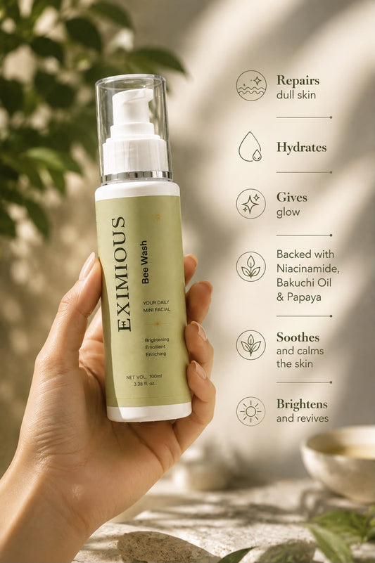 Eximious BEE WASH Face Wash – Everyday Mini Facial for Fresh & Radiant Skin